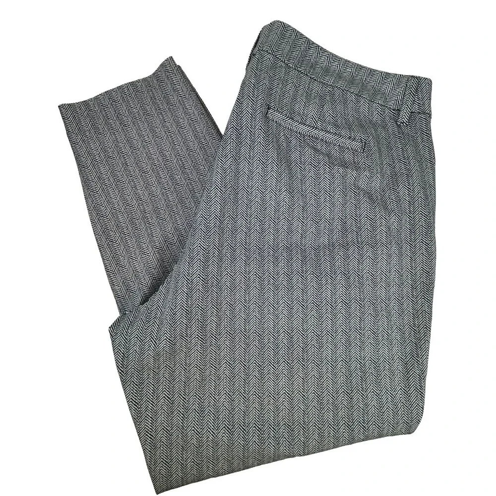 Old Navy Pixie Black White Herringbone High Rise Stretch Pants Size 22 NEW